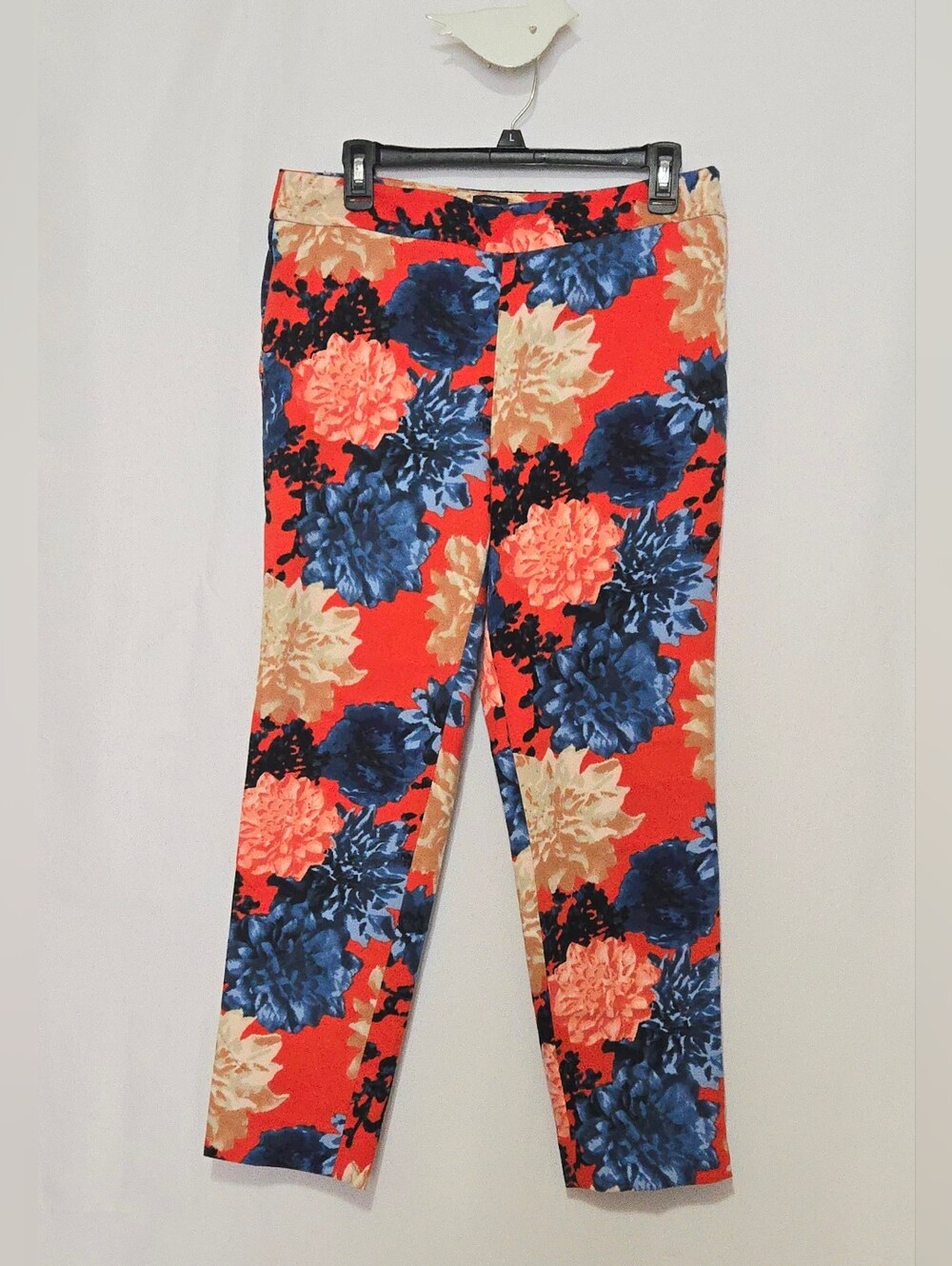 Talbots "Chatham" Ankle Slim-Leg Pants - Maximalism - Vibrant - Floral- Size 8P